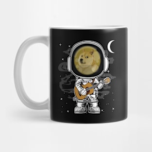 Astronaut Guitar Dogecoin DOGE Coin To The Moon Crypto Token Cryptocurrency Blockchain Wallet Birthday Gift For Men Women Kids Mug